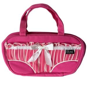 THE BRAG COMPANY Pink Panty Bag Zipper Mesh Underwear Intimates